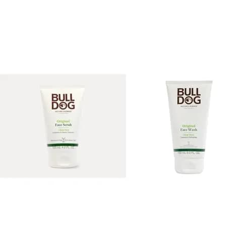 Bulldog Skincare Original Face Scrub & Wash Bundle 4.2oz & 5oz | Natural Men's Skin Care thumbnail 1