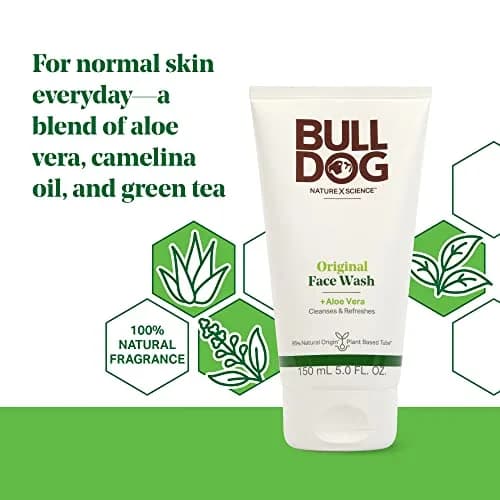 Bulldog Skincare Original Face Scrub & Wash Bundle 4.2oz & 5oz | Natural Men's Skin Care thumbnail 6