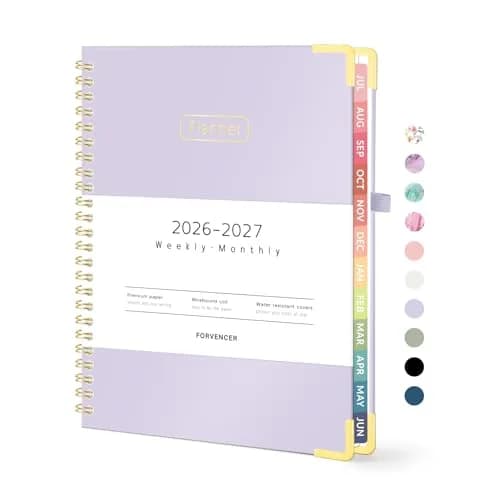 Forvencer 2026 Planner Hardcover Weekly & Monthly Planner 21.6 x 27.9 cm (8.5" x 11") | Acid-Free Paper Organizer thumbnail 1