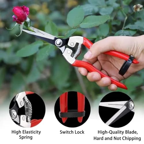 Kynup 3-Pack Bypass Pruning Shears Set with Gloves | Stainless Steel Blades & Soft Grip Handles thumbnail 5
