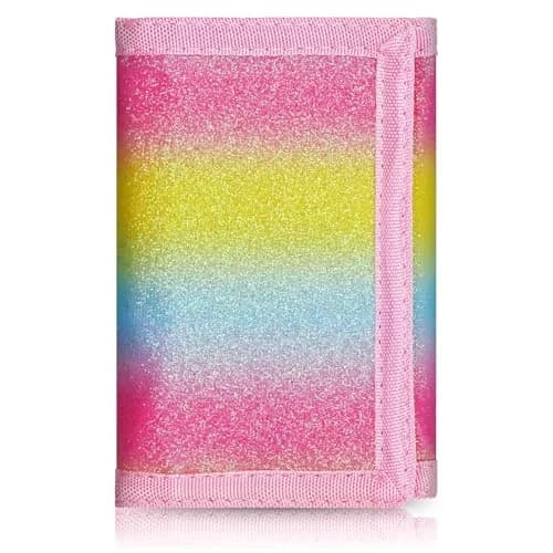 AI-DEE Rainbow 1 RFID Trifold Canvas Outdoor Sports Wallet for Kids with Hook & Loop Closure thumbnail 1