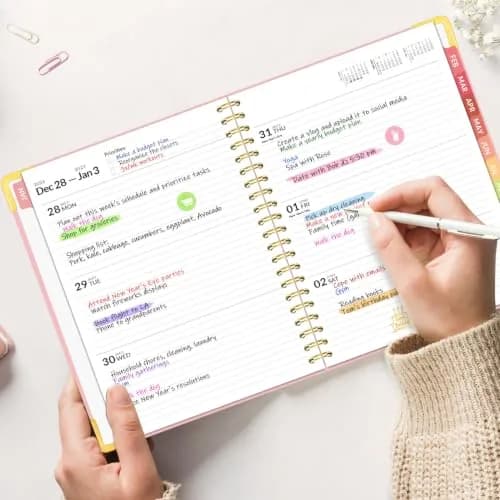 Forvencer 2027 Planner Hardcover Calendar Planner 22cm x 28cm (8.5"x11") | Academic Planner with Tabs for Students and Professionals thumbnail 8