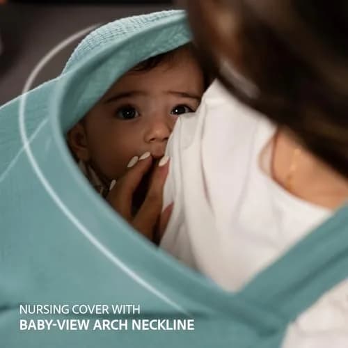 Nilsa 5-in-1 Muslin Nursing Cover 156g (5.5oz) | Breathable Cotton Apron for Breastfeeding & Car Seat Use thumbnail 6