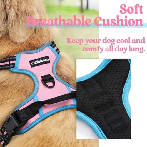 rabbitgoo Dog Harness, No Pull Medium Size | Adjustable, Breathable & Reflective thumbnail 2
