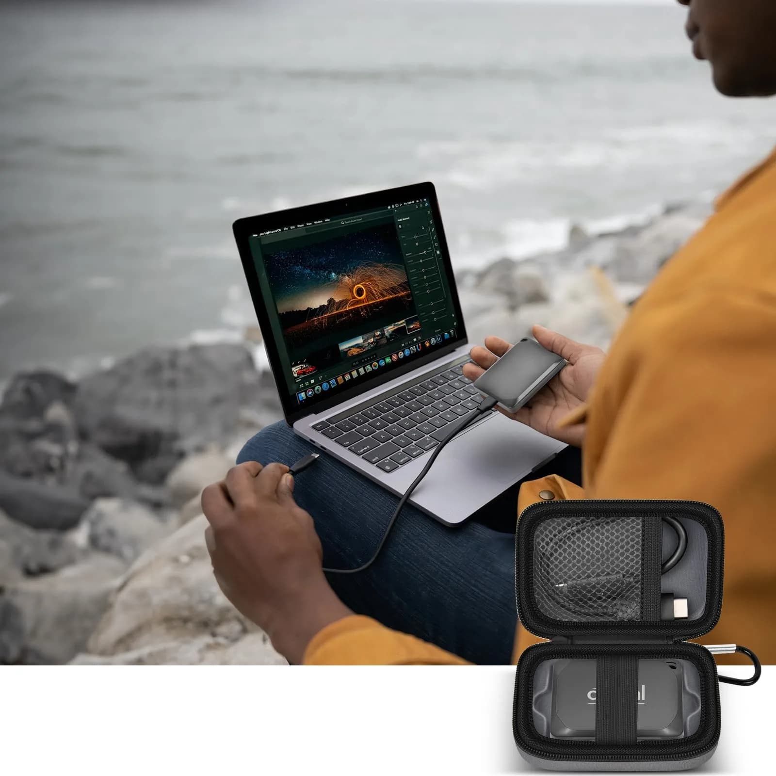 ANKHOH Carrying Case for Crucial X10/X9 Pro SSDs | 10.16cm x 7.49cm x 4.39cm (4" x 2.9" x 1.7") thumbnail 9