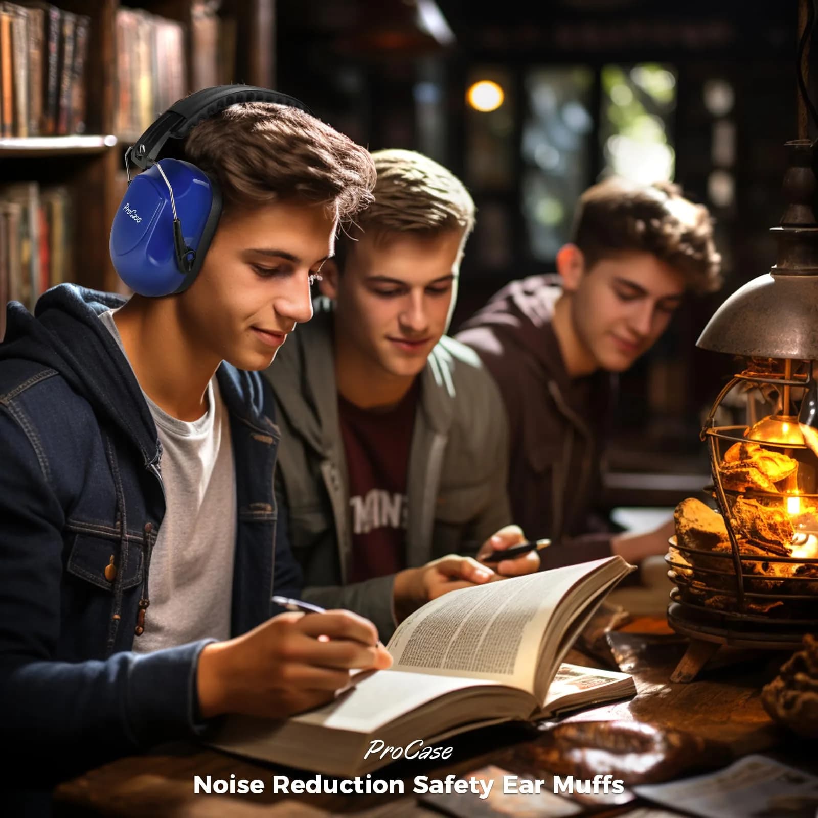 ProCase Navy NRR 28dB Passive Noise Reduction Earmuffs (2-Pack) | ANSI S3.19 Certified for Shooting, Construction, Study - view 5