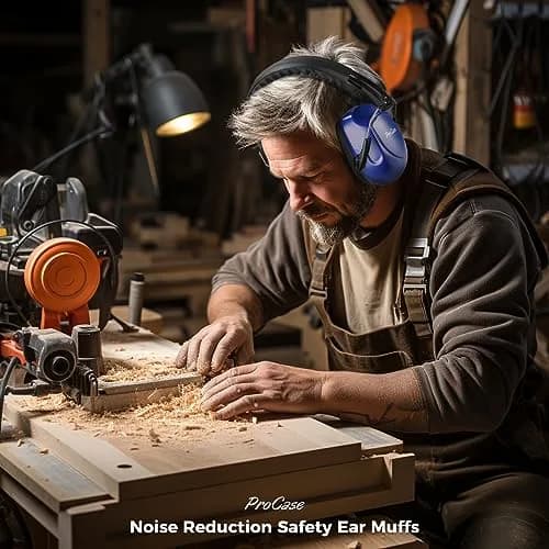 ProCase Navy NRR 28dB Passive Noise Reduction Earmuffs (2-Pack) | ANSI S3.19 Certified for Shooting, Construction, Study thumbnail 8