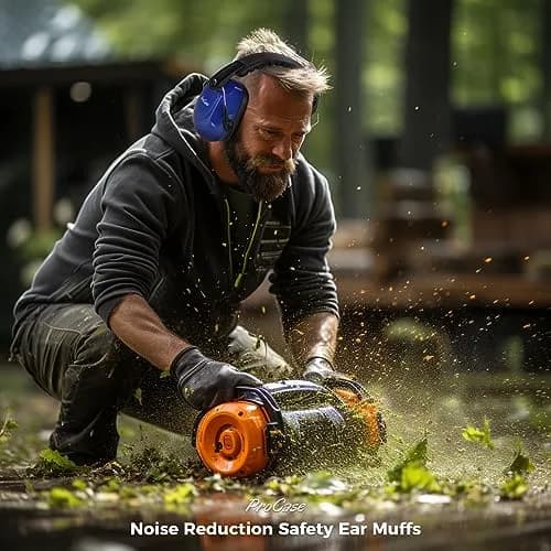 ProCase Navy NRR 28dB Passive Noise Reduction Earmuffs (2-Pack) | ANSI S3.19 Certified for Shooting, Construction, Study thumbnail 9