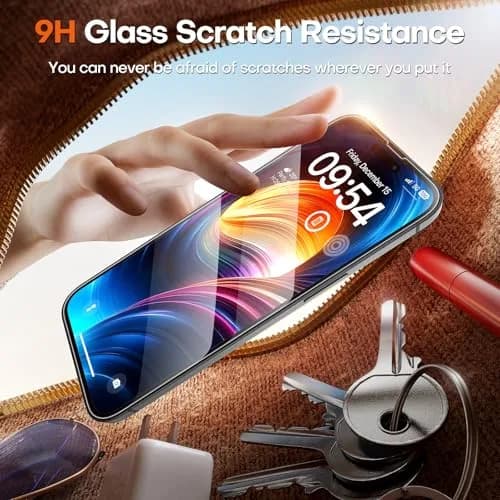 TOCOL iPhone 15 Screen Protector 6.1" | Easy Auto Installation & Impact Protection thumbnail 3