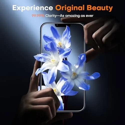 TOCOL iPhone 13 Screen Protector 6.1" | Easy Auto Installation & Impact Protection thumbnail 6