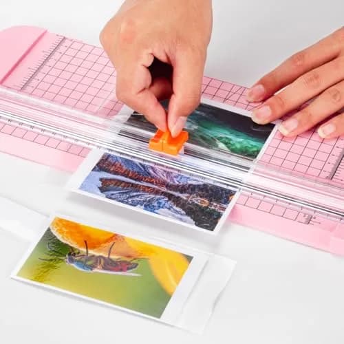 WORKLION Paper Cutter Pink 12 Inch | Safe, Precise & Portable Crafting Tool thumbnail 9
