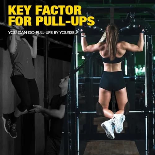 Ayombo Adjustable Pull Up Assistance Bands Set | 75lb-300lb Resistance, Natural Rubber Latex Tubes, 1.36kg (3lb) thumbnail 5
