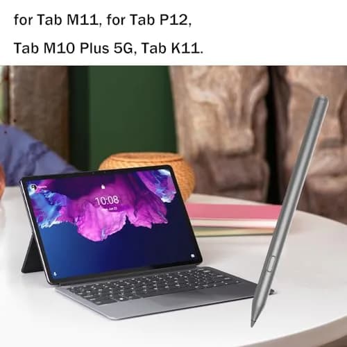 Dakexiong Silver Input Pen for Lenovo Tab Plus AP500U/AP501U | 4096 Pressure Levels, Magnetic Attachment thumbnail 3