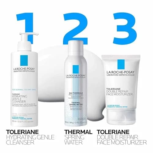 La Roche-Posay Toleriane Gentle Hydrating Face Cleanser 400ml (13.52 Fl Oz) | Dermatologist Tested for Sensitive Skin thumbnail 5
