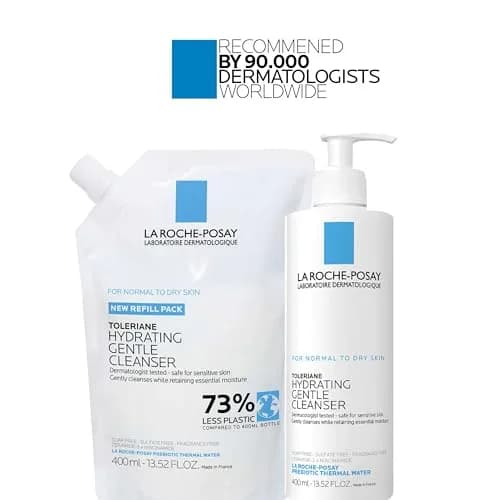 La Roche-Posay Toleriane Gentle Hydrating Face Cleanser 400ml (13.52 Fl Oz) | Dermatologist Tested for Sensitive Skin thumbnail 6