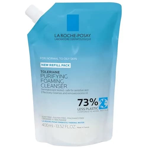 La Roche-Posay Toleriane Purifying Foaming Facial Cleanser 400ml (13.52 Fl Oz) | Gentle Face Wash for Oily, Normal, Sensitive Skin thumbnail 1
