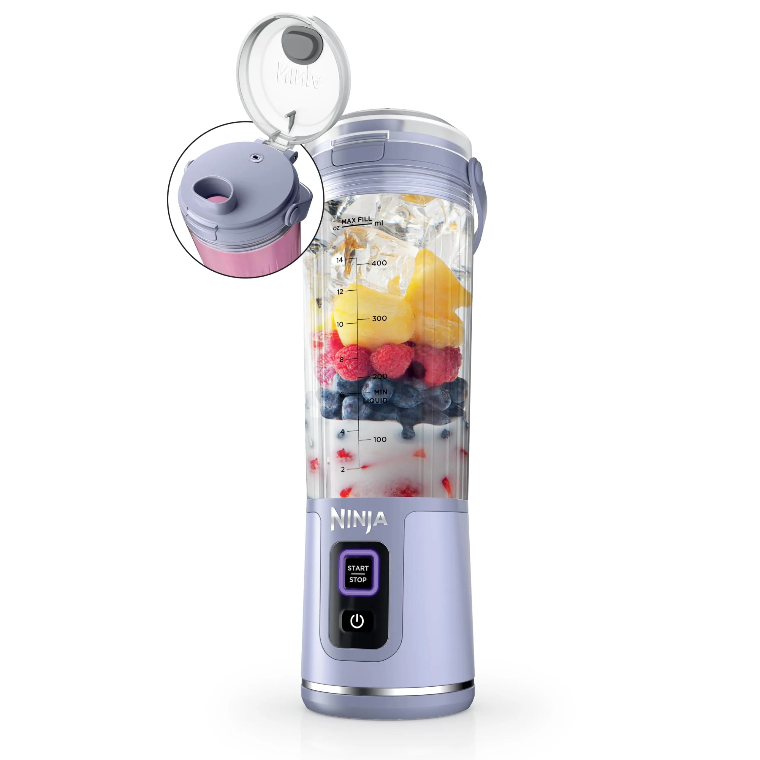 Ninja Blast Portable Blender Cordless 18oz Lavender BC151ML - Blend Anywhere - main product image