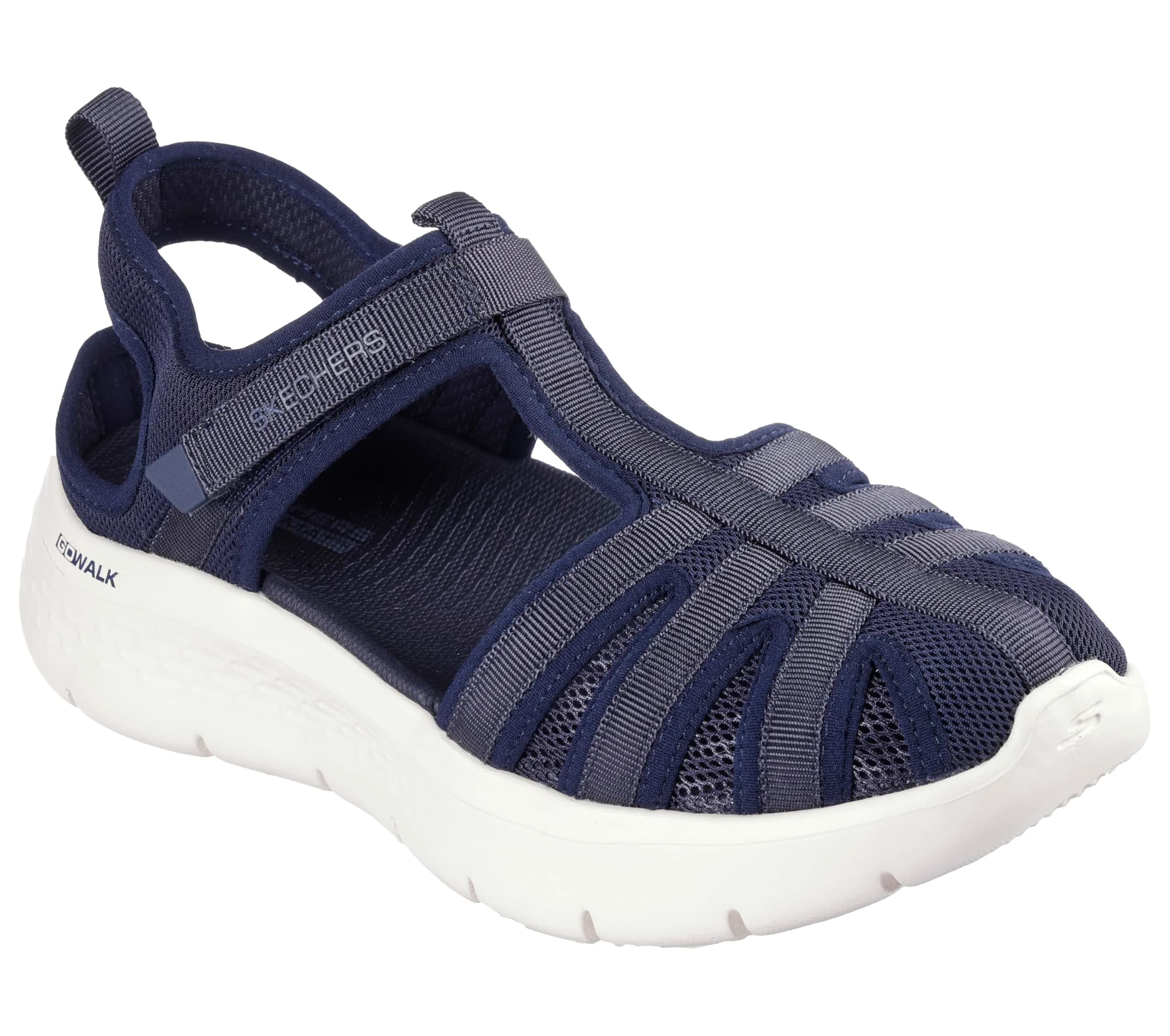 Skechers Women's On-The-Go GO Walk Flex Sandal - Jill, Navy, 7 | Vegan, Lightweight, Supportive