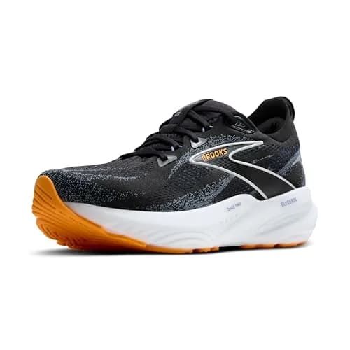 Brooks Men’s Glycerin 22 Neutral Running Shoe - Black/Country Blue/Orange Pop - 12.5 Wide | Maximum Cushioning Road Trainer thumbnail 1