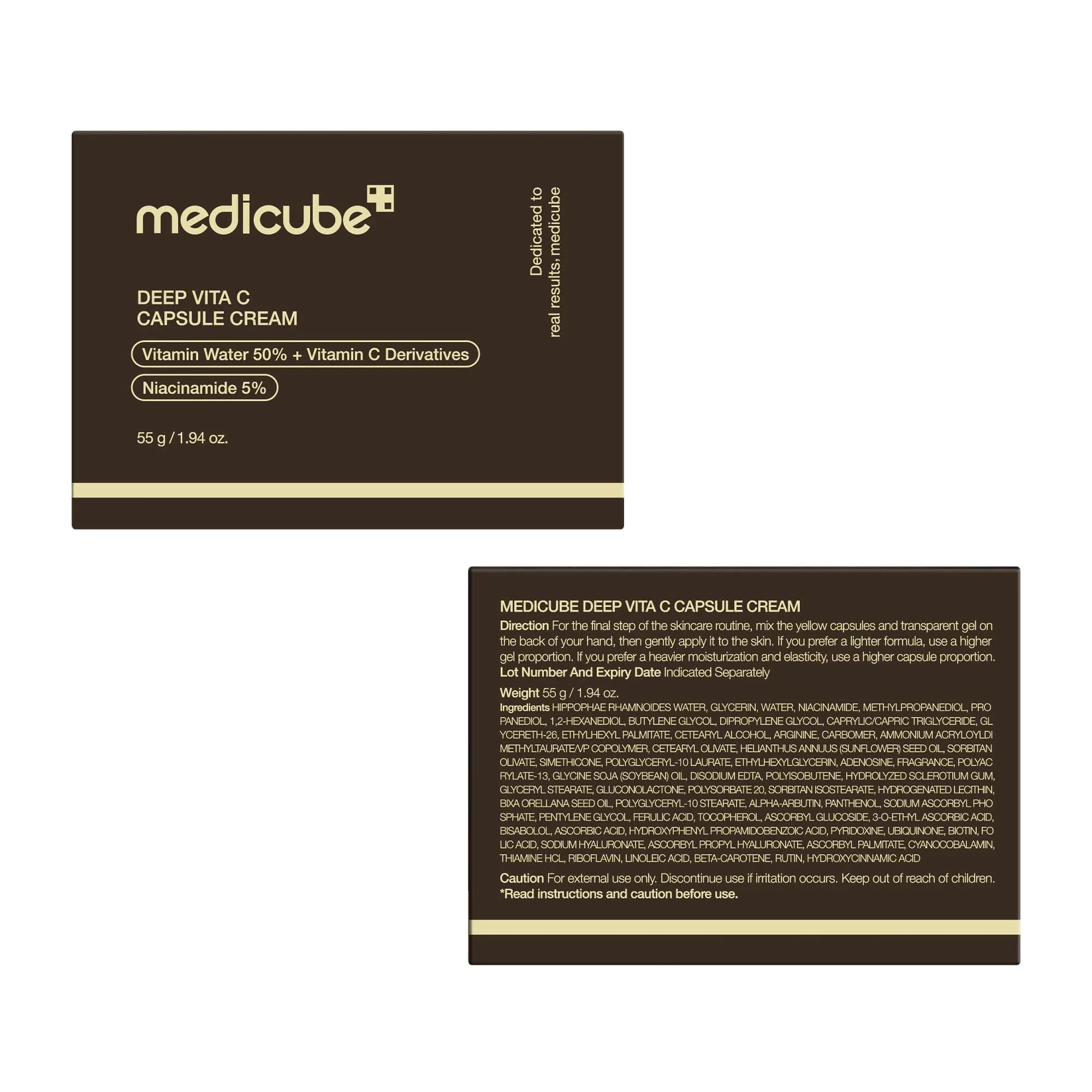 medicube Capsule Cream with Deep Vitamin C Liposome Vitamin C Golden Capsule 55g (1.94 oz) | Radiance & Firm-Looking Skin - view 9