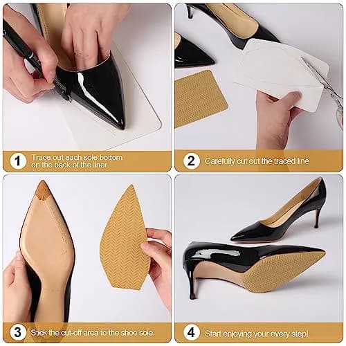 Ashoesert Non Slip Sole Protector Pads for Heels & Shoes | 20.3cm x 11.4cm (8"x4.5") thumbnail 4