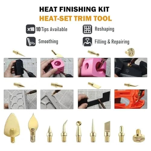 RETUXEP 21PCS 3D Printing Accessories Smoothing Tool Kit | Heat-Set Nut & Fine-Tuning Tips (120c) thumbnail 6