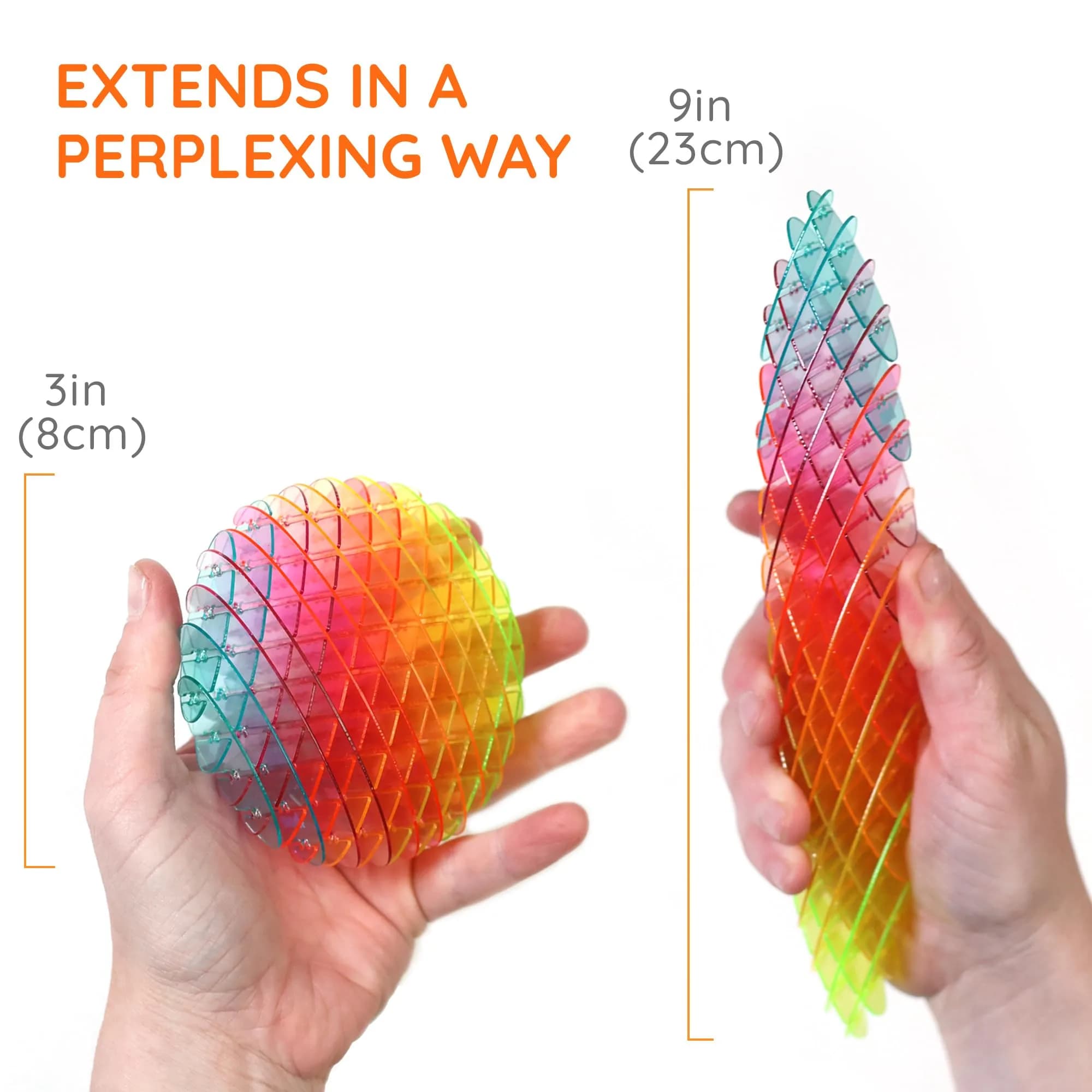 morf Worm 3D Sensory Figgy Fidget Toy, Rainbow, Small | ASTM-Tested, BPA-Free - view 5