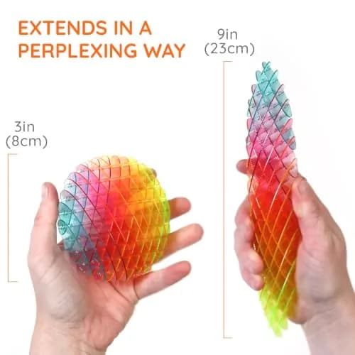 morf Worm 3D Sensory Figgy Fidget Toy, Rainbow, Small | ASTM-Tested, BPA-Free thumbnail 5