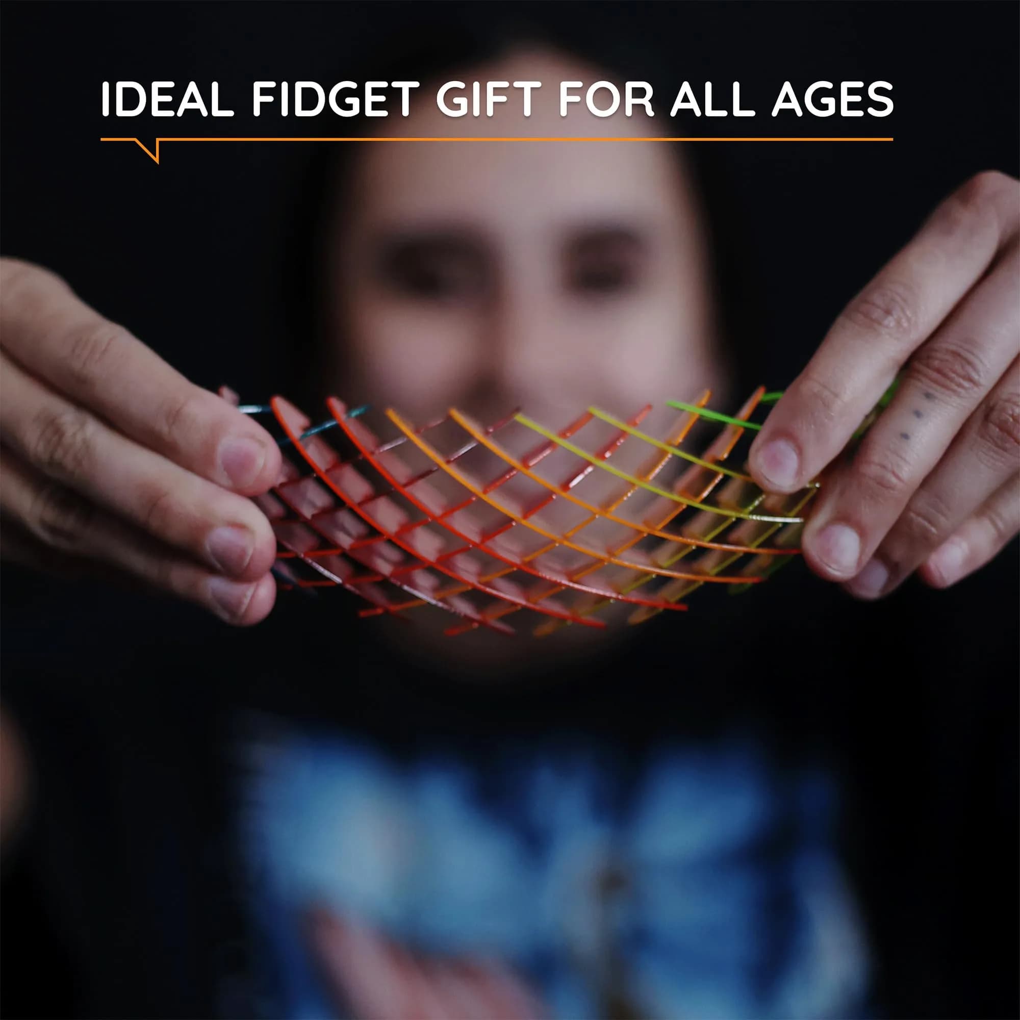 morf Worm 3D Sensory Figgy Fidget Toy, Rainbow, Small | ASTM-Tested, BPA-Free - view 6