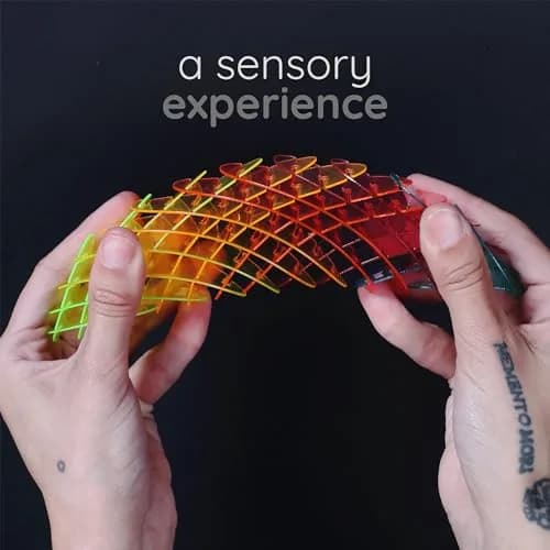 morf Worm 3D Sensory Figgy Fidget Toy, Rainbow, Small | ASTM-Tested, BPA-Free thumbnail 2