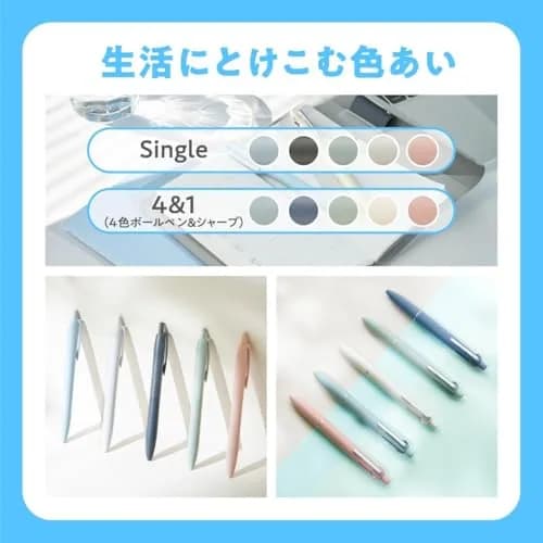 三菱鉛筆 Jetstream Multi-Function Ballpoint Pen 4&1, 0.5mm Lite Touch Ink, Coral Pink | Smooth Writing Instrument thumbnail 7
