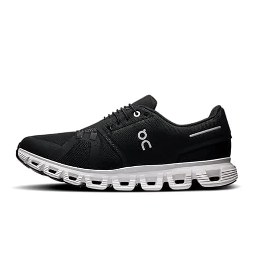 On Men's Cloud 6 Sneakers, Black & White, US 8.5 | Cushioned Support for Active Men thumbnail 5