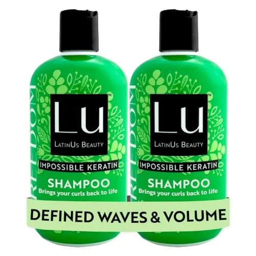LATINUS Lu Beauty Freedom Shampoo Set | Curly & Wavy Hair, 12 Fl Oz Each, 2-Pack thumbnail 1