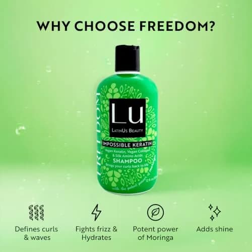 LATINUS Lu Beauty Freedom Shampoo Set | Curly & Wavy Hair, 12 Fl Oz Each, 2-Pack thumbnail 3