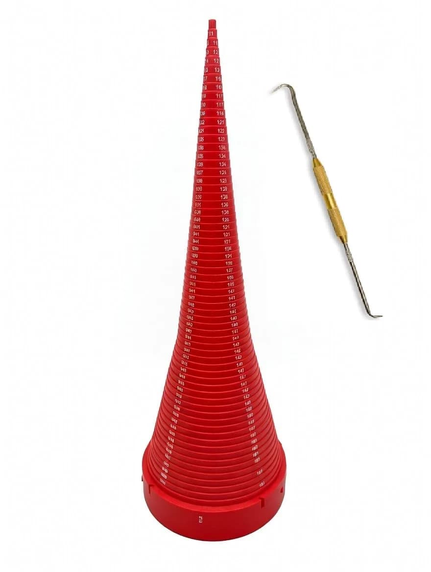 Kit King USA O Ring Sizer Cone & Seal Puller | Imperial AS568 Sizes | 17.5 inch Tall, Heavy Duty
