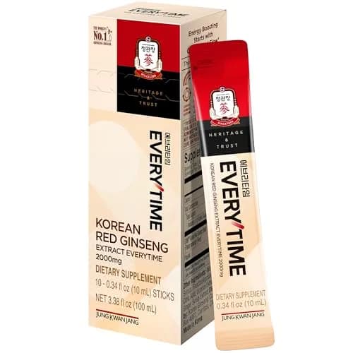 JUNG KWAN JANG Korean Red Ginseng Extract 2000mg | Energy & Immunity Boost, Caffeine-Free, 10 Sticks thumbnail 1