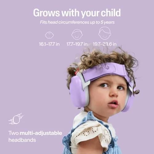 Alpine Hearing Protection Muffy Baby Ear Muffs Noise Reduction | Baby & Toddler Ear Defenders, 24dB, CE & ANSI Certified, Adjustable Headband (up to 4 years) thumbnail 6