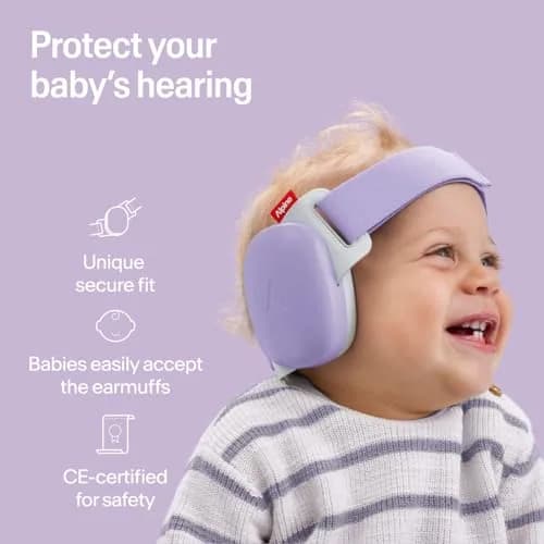 Alpine Hearing Protection Muffy Baby Ear Muffs Noise Reduction | Baby & Toddler Ear Defenders, 24dB, CE & ANSI Certified, Adjustable Headband (up to 4 years) thumbnail 2