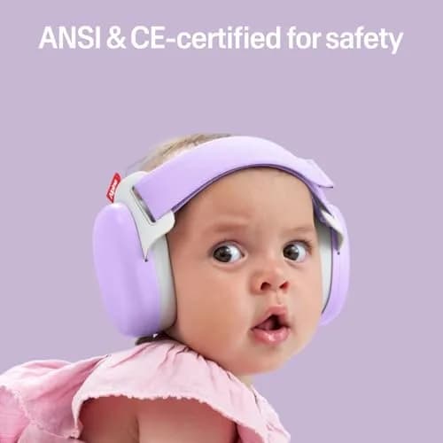 Alpine Hearing Protection Muffy Baby Ear Muffs Noise Reduction | Baby & Toddler Ear Defenders, 24dB, CE & ANSI Certified, Adjustable Headband (up to 4 years) thumbnail 4