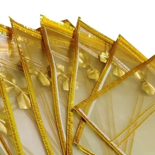 FLY LYF Transparent Saree Cover with Zip, 43cm (17in) L x 37cm (14.5in) W x 2cm (0.8in) H, Pack of 6 | Protects Sarees from Dust & Moisture thumbnail 7