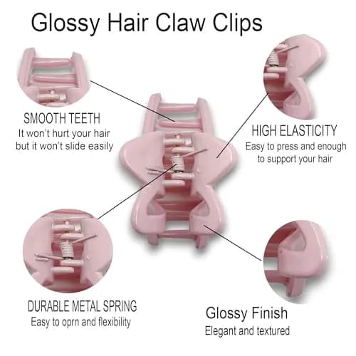SP Hair Claw Clips for Women | Small Hair Clutcher Set (6 Pieces, Multicolor) | Polycarbonate Material for Daily & Office Use thumbnail 4
