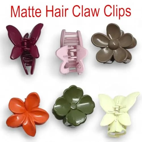 SP Hair Claw Clips for Women | Small Hair Clutcher Set (6 Pieces, Multicolor) | Polycarbonate Material for Daily & Office Use thumbnail 5