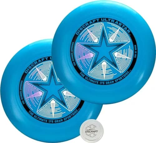 Discraft Cobalt Blue Ultrastar Ultimate Discs 2-Pack | Official Standard Size, Varied Foil Designs thumbnail 1