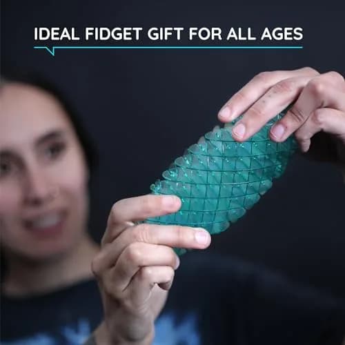 Morf Fidget Worm 3D Sensory Toy Blue Small | Stress Relief & Focus Booster thumbnail 6