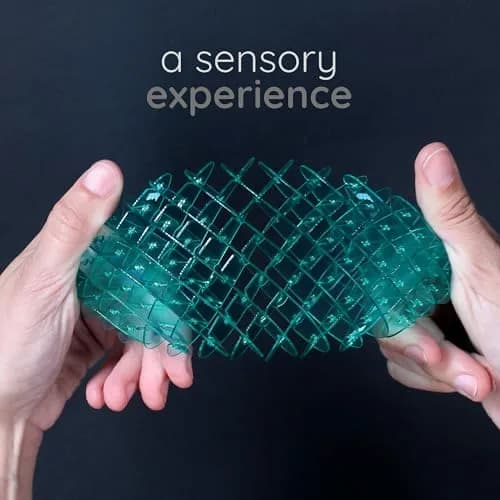 Morf Fidget Worm 3D Sensory Toy Blue Small | Stress Relief & Focus Booster thumbnail 2