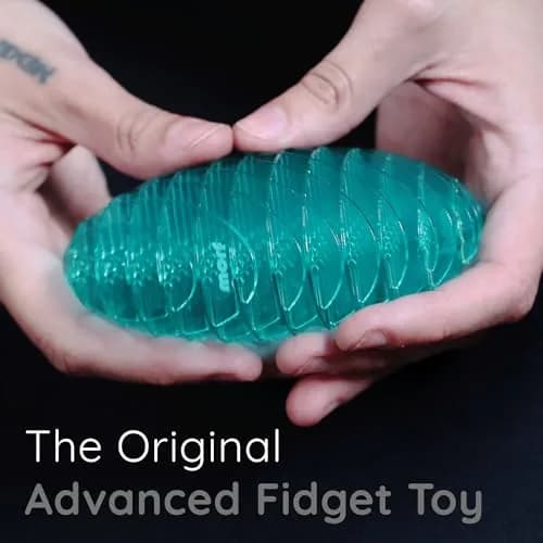 Morf Fidget Worm 3D Sensory Toy Blue Small | Stress Relief & Focus Booster thumbnail 4