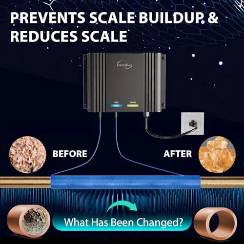 iSpring EDV2 Whole House Electronic Water Descaler 4 lb (1.81 kg) | Salt-Free System for Limescale Reduction thumbnail 5