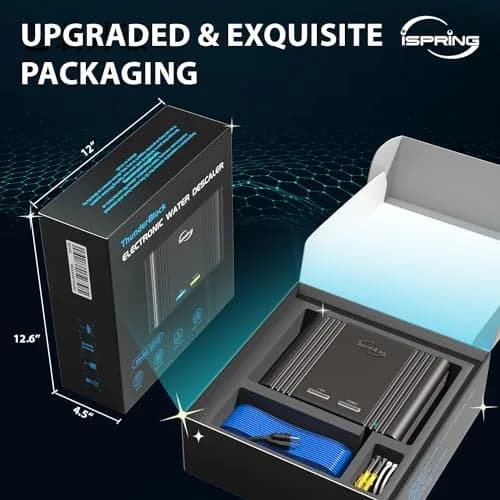 iSpring EDV2 Whole House Electronic Water Descaler 4 lb (1.81 kg) | Salt-Free System for Limescale Reduction thumbnail 6