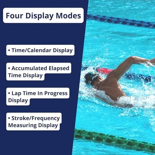 ULTRAK 495 Stopwatch – Blue Professional 100-Lap Digital Timer, Countdown Interval Tracker, Water-Resistant Sports Watch, Chronograph (1 Unit) thumbnail 7