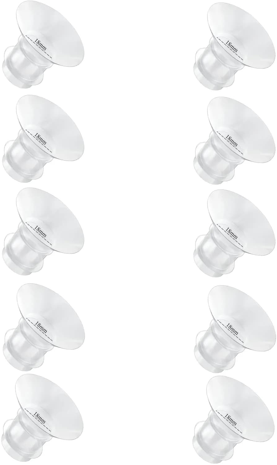 GOCROWEEN Red Flange Inserts 18mm for 24mm Shields | Reduce Nipple Tunnel Down to 18mm (10 Pcs) - main product image